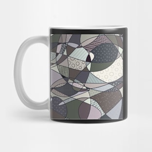 Abstract doodle neutral colors Mug